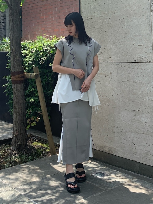 WAVE CODE KNIT TOPS【セットアップ着用可能】 / ウェーブコード
