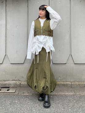 「アイテム（その他トップス）」を使った、AYAKOさん（レディース・157cm）の秋コーディネート