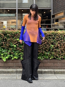 「配色」｜AYAKOさん（レディース・157cm）の夏コーディネート
