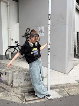 「MSG（エムエスジー）のアイテム」を使った、MIONさん（レディース・163cm）の夏コーディネート