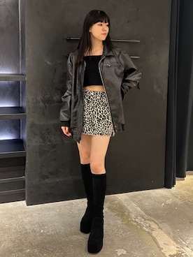 「EMODA（エモダ）のバルキープランプフィットブーツ（ブーツ）」を使った、後藤帆花さん（レディース・162cm）の秋コーディネート