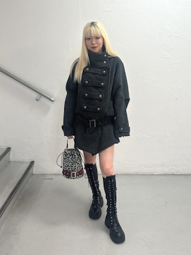 「jouetie（ジュエティ）のアイテム（その他パンツ）」を使った、HONOKAさん（レディース・162cm）の秋コーディネート