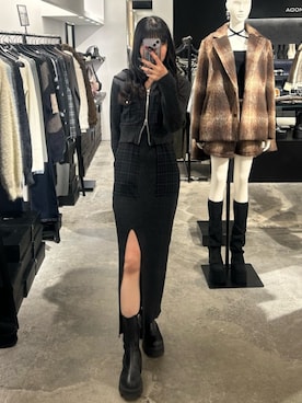 「セットアップスタイル」｜「アイテム（ワンピース/ドレス）」を使った、HONOKAさん（レディース・162cm）の秋コーディネート