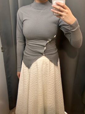 「LE CIEL BLEU（ルシェルブルー）のアイテム」を使った、ラククさん（レディース・180cm）の冬コーディネート