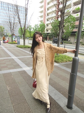 「classicalelf（クラシカルエルフ）のアイテム（ジャケット/アウター）」を使った、つるたななみさん（レディース・154cm）の春コーディネート