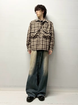 「季節の変わり目羽織コーデ」｜「アイテム（その他アウター）」を使った、Renさん（メンズ・174cm）の秋コーディネート