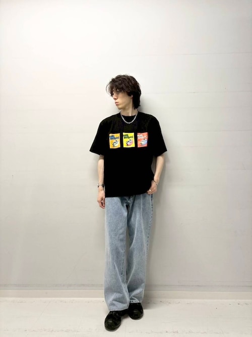 ストレートデニムパンツ