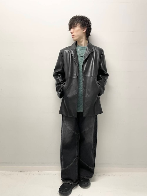 セール】フェイクレザーミドルジャケット（その他アウター