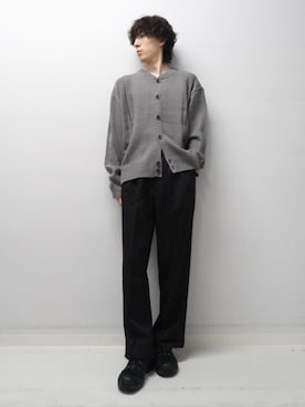 「SENSE OF PLACE by URBAN RESEARCH（センスオブプレイスバイアーバンリサーチ）のハリヌキケーブルニットカーディガン（カーディガン/ボレロ）」を使った、Renさん（メンズ・174cm）の秋コーディネート