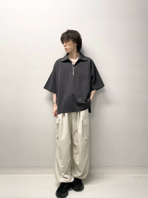 『ユニセックス』ワイドカーゴパンツ