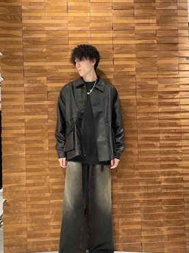 「アイテム（カバーオール）」を使った、Renさん（メンズ・174cm）の秋コーディネート