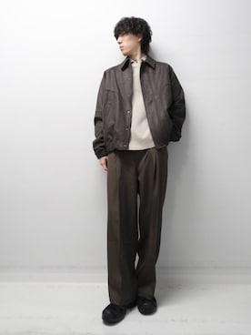 「SENSEOFPLACE」｜「アイテム（ブルゾン）」を使った、Renさん（メンズ・174cm）の秋コーディネート