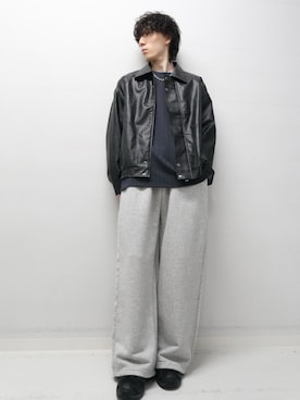 「SENSEOFPLACE」｜「アイテム（ブルゾン）」を使った、Renさん（メンズ・174cm）の秋コーディネート