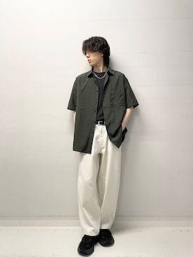 「バレルレッグデニム」｜Renさん（メンズ・174cm）の夏コーディネート