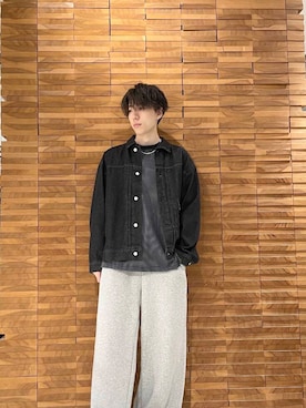 「アイテム（デニムジャケット）」を使った、Renさん（メンズ・174cm）の夏コーディネート