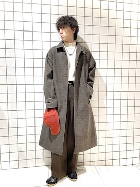 「冬の差し色コーデ」｜「アイテム（キャップ）」を使った、Renさん（メンズ・174cm）の冬コーディネート