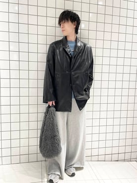 「冬の差し色コーデ」｜Renさん（メンズ・174cm）の冬コーディネート