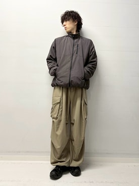 「SENSEOFPLACE」｜「アイテム（ブルゾン）」を使った、Renさん（メンズ・174cm）の秋コーディネート