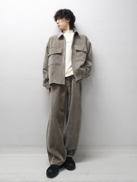 「SENSEOFPLACE」｜「アイテム（ブルゾン）」を使った、Renさん（メンズ・174cm）の秋コーディネート