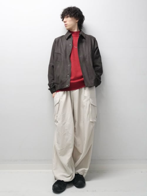 セール】ツイルスエードタッチZIPブルゾン（ブルゾン）｜SENSE OF