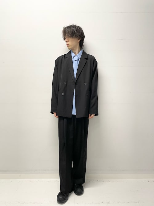 アトラクションズ レーヨン100% スラックス ブラック 美品 スタンダードスラックス【ワンタック】【NON IRONMAX】 (71432
