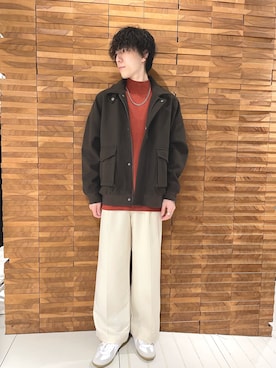 「ハロウィン」｜「アイテム（ブルゾン）」を使った、Renさん（メンズ・174cm）の秋コーディネート