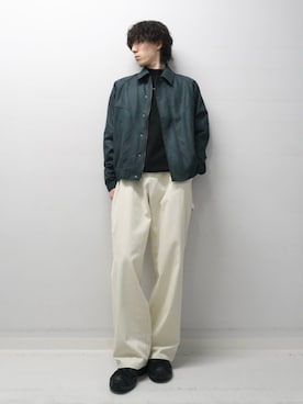 「SENSEOFPLACE」｜「アイテム（ブルゾン）」を使った、Renさん（メンズ・174cm）の秋コーディネート