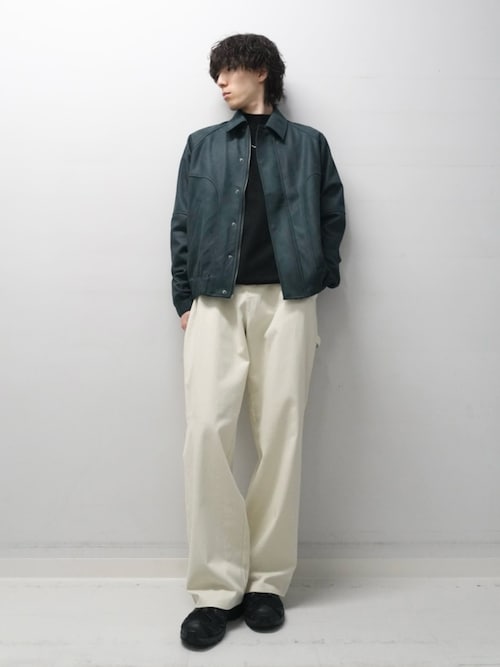 A-NERZY ブルゾン MEN センシティブストレッチジャージー ブルゾン ダークグレー