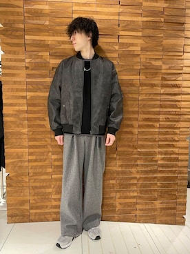 「アイテム（MA-1）」を使った、Renさん（メンズ・174cm）の秋コーディネート