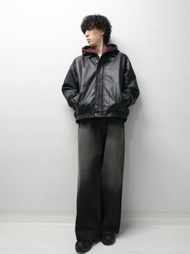 「SENSEOFPLACE」｜「アイテム（ブルゾン）」を使った、Renさん（メンズ・174cm）の秋コーディネート