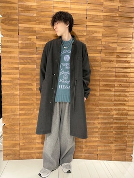 「アイテム（モッズコート）」を使った、Renさん（メンズ・174cm）の秋コーディネート