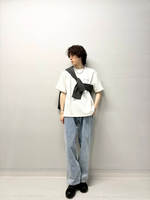 『一部WEB限定カラー』『ユニセックス』シシュウダンボールポンチショートスリーブTシャツ