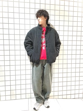 「マイベストコーデ2024」｜「アイテム（ダウンジャケット/コート）」を使った、Renさん（メンズ・174cm）の冬コーディネート