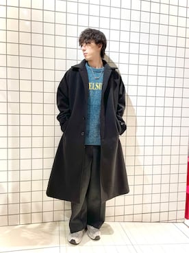 「冬の差し色コーデ」｜「アイテム（ジャケット/アウター）」を使った、Renさん（メンズ・174cm）の冬コーディネート