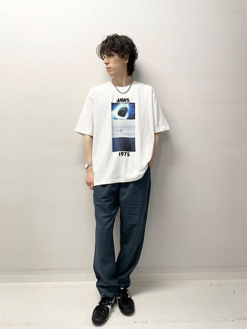 『別注』SENSE OF PLACE×JAWS　プリントT-SHIRTS/A
