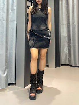 藤原怜菜さん(レディース・157cm)の夏コーディネート