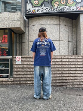 「オフィススタイル」｜「アイテム（帽子）」を使った、naniさん（メンズ・175cm）の夏コーディネート