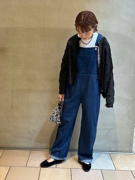 「骨格ウェーブ」｜「アイテム（オールインワン・サロペット）」を使った、mayouedaさん（レディース・156cm）の夏コーディネート