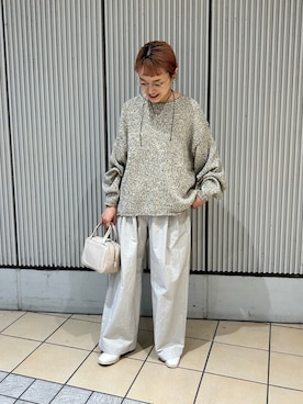 「アイテム（ネックレス）」を使った、mayouedaさん（レディース・156cm）の秋コーディネート