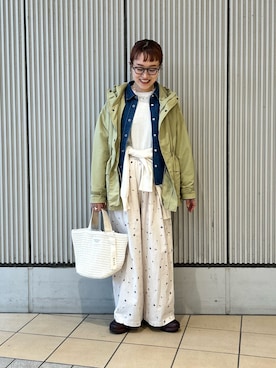 「FORK&SPOON（フォークアンドスプーン）のアイテム」を使った、mayouedaさん（レディース・156cm）の春コーディネート