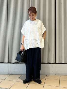 「アイテム（ハンドバッグ）」を使った、mayouedaさん（レディース・156cm）の秋コーディネート