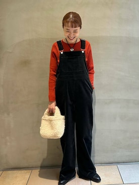 「アイテム（ステンカラーコート）」を使った、mayouedaさん（レディース・156cm）の秋コーディネート
