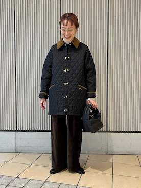 「冬の注目アウター」｜「アイテム（ジャケット/アウター）」を使った、mayouedaさん（レディース・156cm）の秋コーディネート