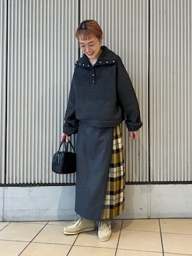 「アイテム（その他トップス）」を使った、mayouedaさん（レディース・156cm）の秋コーディネート