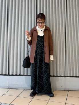「FORK&SPOON（フォークアンドスプーン）のアイテム（Tシャツ/カットソー）」を使った、mayouedaさん（レディース・156cm）の秋コーディネート
