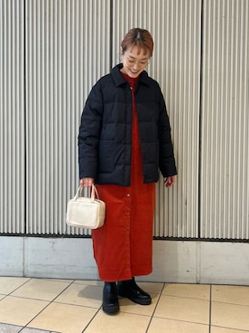 「URBAN RESEARCH DOORS（アーバンリサーチドアーズ）のトラックソールブーツ（ブーツ）」を使った、mayouedaさん（レディース・156cm）の秋コーディネート