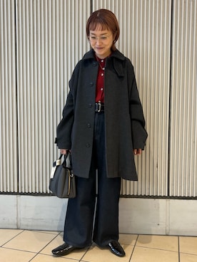 「アーバンリサーチドアーズ」｜「アイテム（アクセサリー）」を使った、mayouedaさん（レディース・156cm）の冬コーディネート