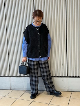 「SMELLY（スメリー）のアイテム」を使った、mayouedaさん（レディース・156cm）の冬コーディネート