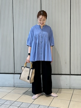 「SMELLY（スメリー）のアイテム」を使った、mayouedaさん（レディース・156cm）の夏コーディネート