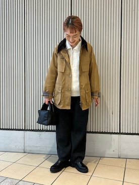 「URBAN RESEARCH DOORS（アーバンリサーチドアーズ）のトラックソールブーツ（ブーツ）」を使った、mayouedaさん（レディース・156cm）の秋コーディネート